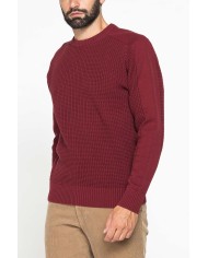 MAGLIONE A COSTA INGLESE IN PREGIATO CALDO COTONE