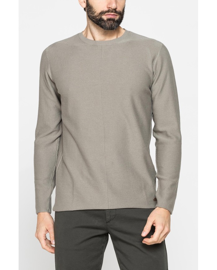 MAGLIA GIROCOLLO A TAGLIO VIVO E FONDO DRITTO