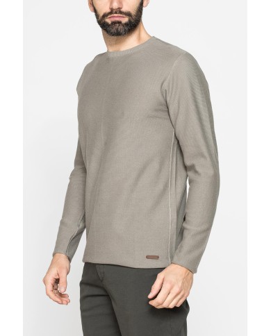 MAGLIA GIROCOLLO A TAGLIO VIVO E FONDO DRITTO