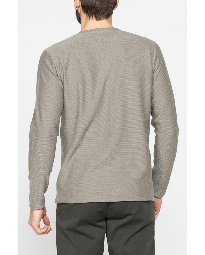 MAGLIA GIROCOLLO A TAGLIO VIVO E FONDO DRITTO