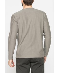 MAGLIA GIROCOLLO A TAGLIO VIVO E FONDO DRITTO