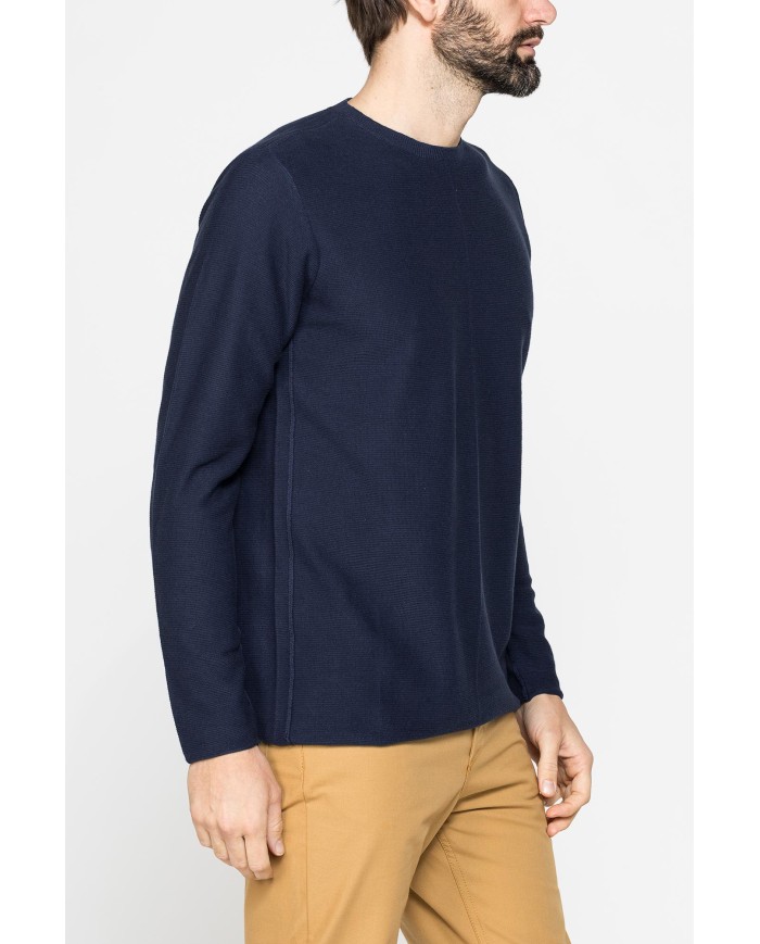 MAGLIA GIROCOLLO A TAGLIO VIVO E FONDO DRITTO