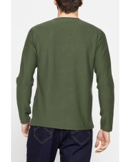 MAGLIA GIROCOLLO A TAGLIO VIVO E FONDO DRITTO