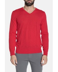 MAGLIA SCOLLO A "V" IN COTONE