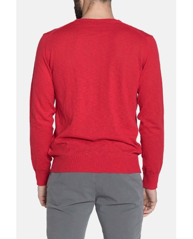 MAGLIA SCOLLO A "V" IN COTONE