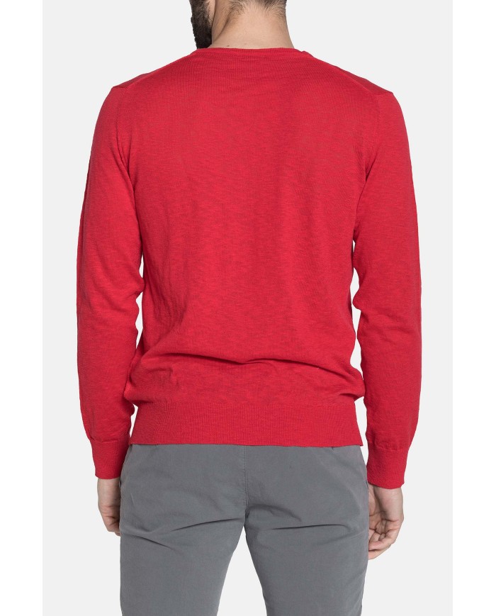 MAGLIA SCOLLO A "V" IN COTONE