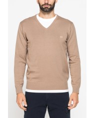 MAGLIA SCOLLO A V IN COTONE  ORGANICO