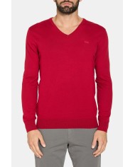 MAGLIA SCOLLO A V IN COTONE  ORGANICO