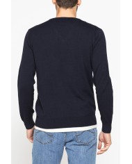 MAGLIA SCOLLO A V IN COTONE  ORGANICO