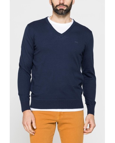 MAGLIA SCOLLO A V IN COTONE  ORGANICO