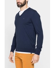 MAGLIA SCOLLO A V IN COTONE  ORGANICO