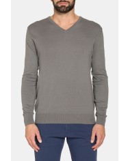 MAGLIA SCOLLO A V IN COTONE  ORGANICO