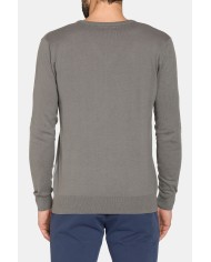 MAGLIA SCOLLO A V IN COTONE  ORGANICO