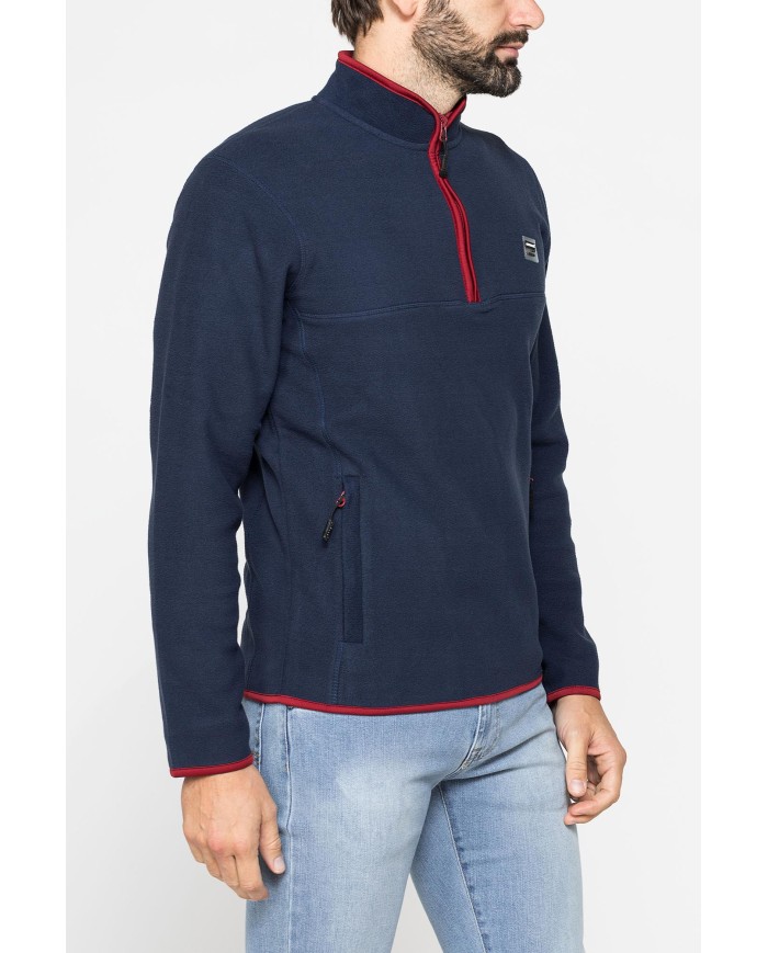 PILE MEZZA ZIP CON TASCHE INSERITE SUI LATI