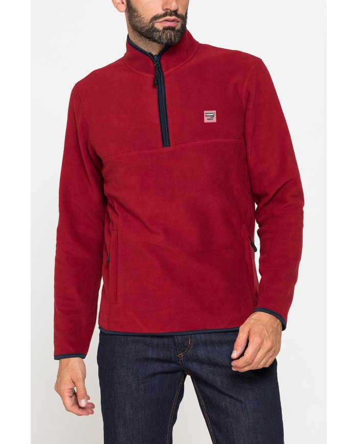 PILE MEZZA ZIP CON TASCHE INSERITE SUI LATI