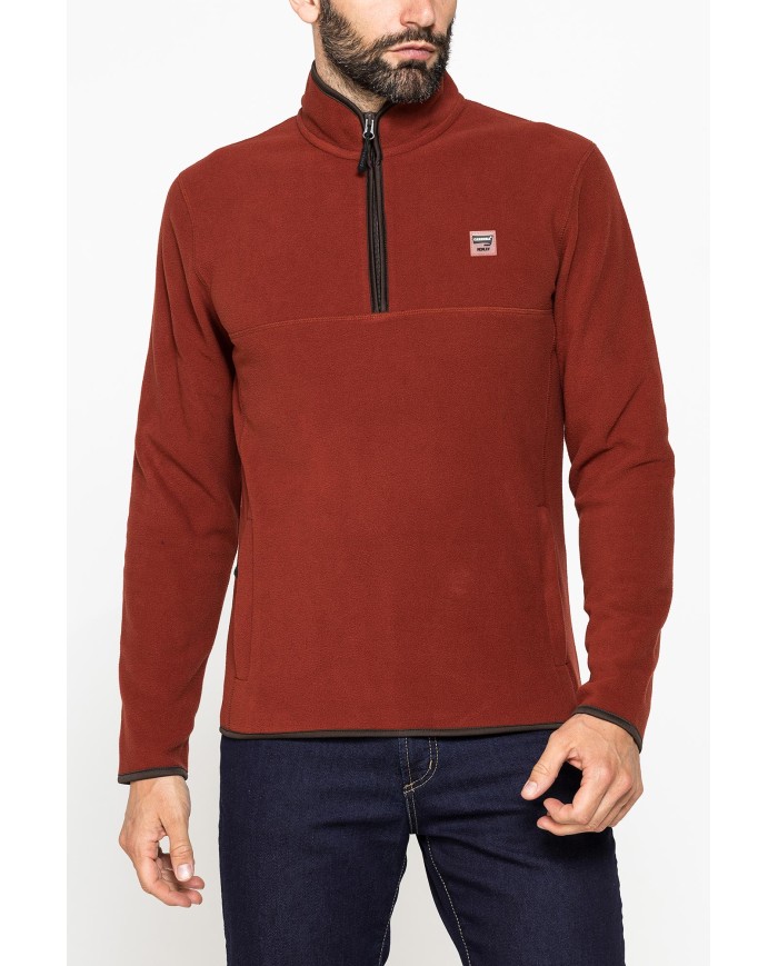 PILE MEZZA ZIP CON TASCHE INSERITE SUI LATI