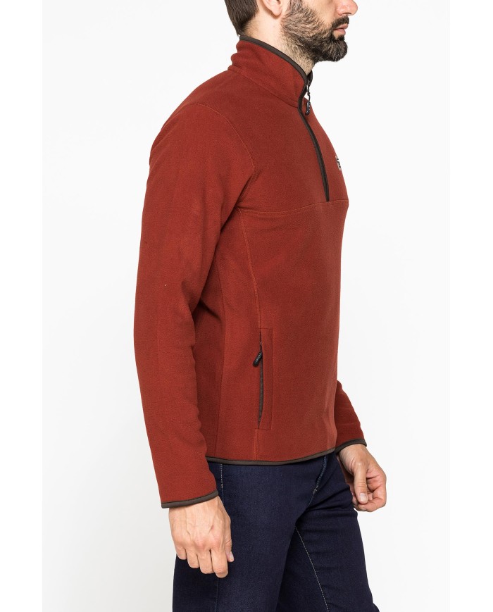 PILE MEZZA ZIP CON TASCHE INSERITE SUI LATI