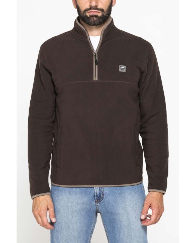 PILE MEZZA ZIP CON TASCHE INSERITE SUI LATI