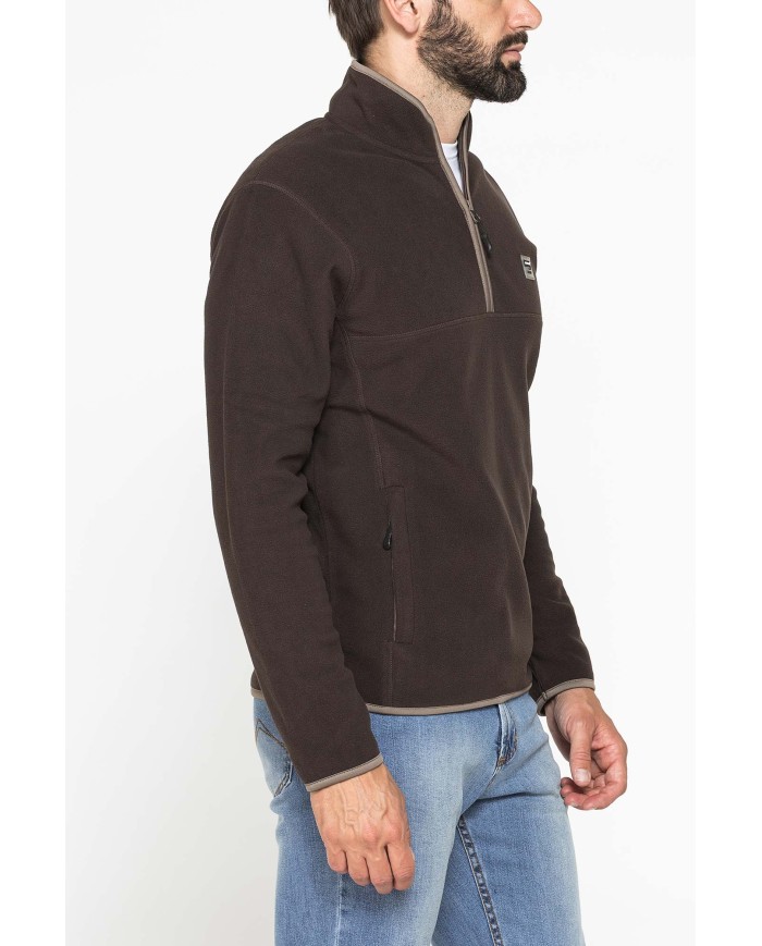 PILE MEZZA ZIP CON TASCHE INSERITE SUI LATI