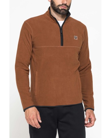 PILE MEZZA ZIP CON TASCHE INSERITE SUI LATI