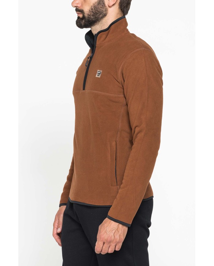 PILE MEZZA ZIP CON TASCHE INSERITE SUI LATI