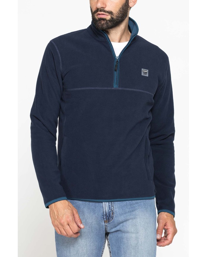 PILE MEZZA ZIP CON TASCHE INSERITE SUI LATI