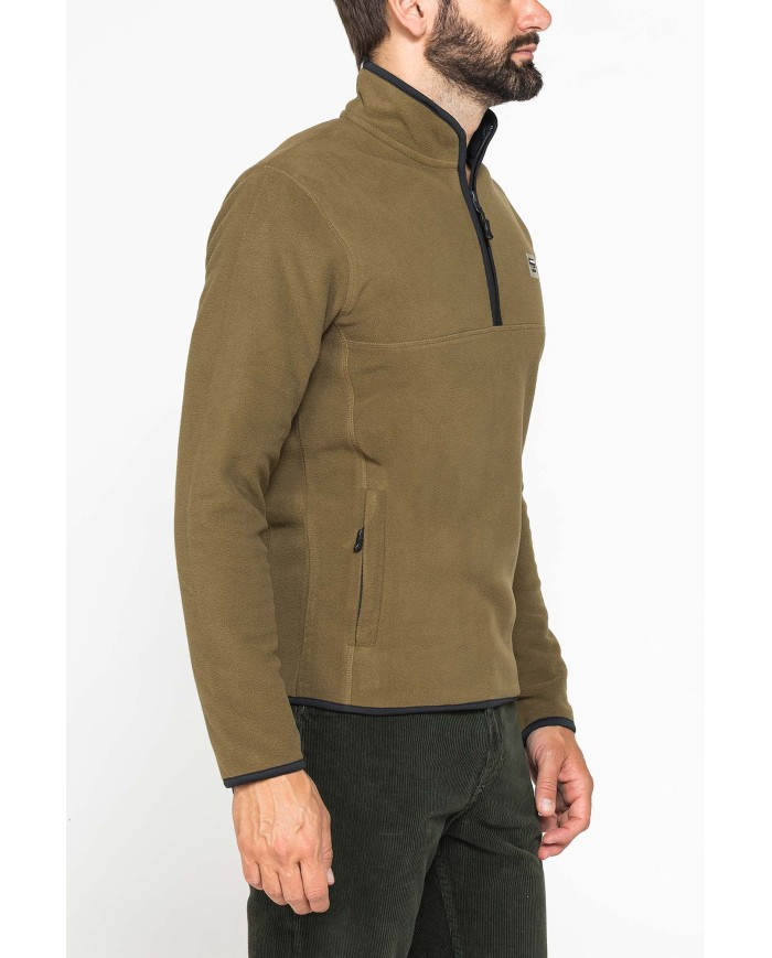 PILE MEZZA ZIP CON TASCHE INSERITE SUI LATI