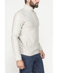 PILE MEZZA ZIP CON TASCHE INSERITE SUI LATI