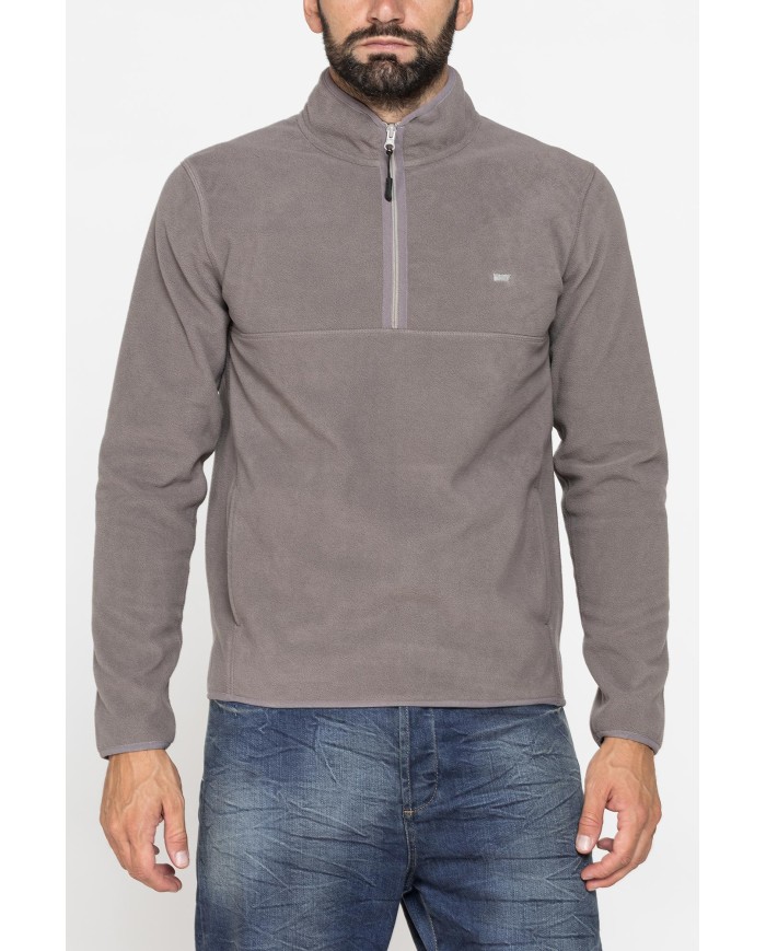 PILE MEZZA ZIP CON TASCHE INSERITE SUI LATI