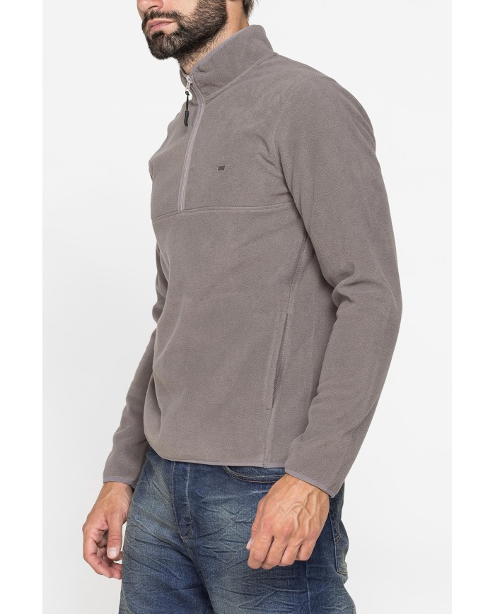 PILE MEZZA ZIP CON TASCHE INSERITE SUI LATI