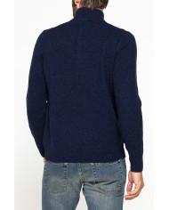 MAGLIA A MEZZA ZIP REALIZZATA IN LAMBSWOOL