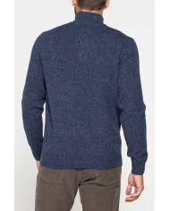 MAGLIA A MEZZA ZIP REALIZZATA IN LAMBSWOOL