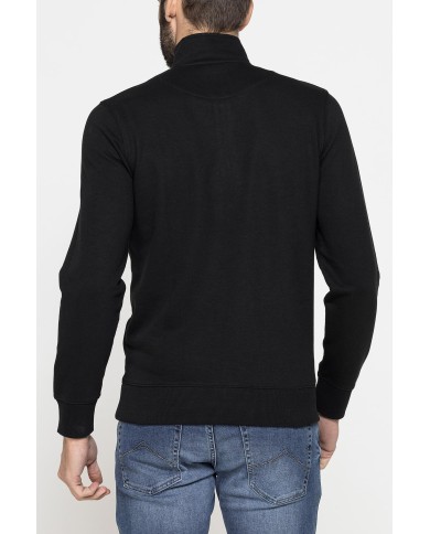 FELPA LEGGERA CON COLLO A MEZZA ZIP