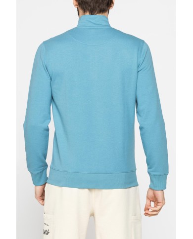 FELPA LEGGERA CON COLLO A MEZZA ZIP