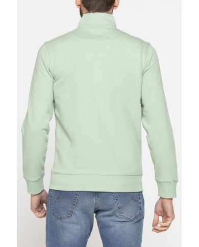 FELPA LEGGERA CON COLLO A MEZZA ZIP