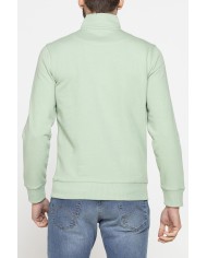 FELPA LEGGERA CON COLLO A MEZZA ZIP