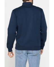 FELPA COLLO ALTO A MEZZA ZIP E INTERNO FELPATO