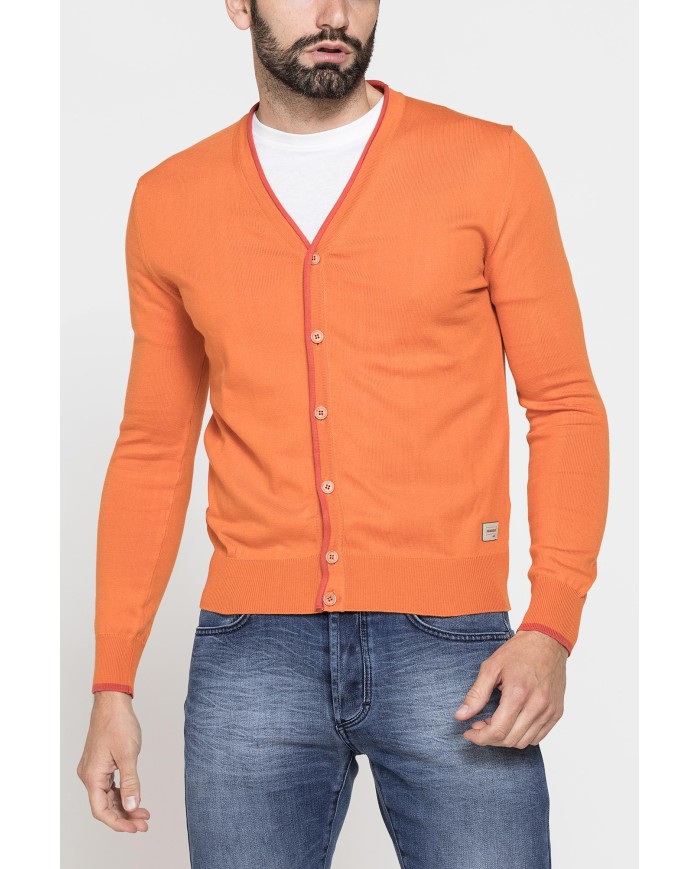 CARDIGAN COTONE FIAMMATO