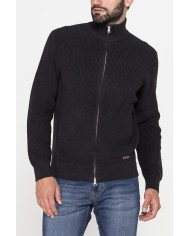 CARDIGAN IN MAGLIA A COSTA INGLESE IN  CALDO COTONE