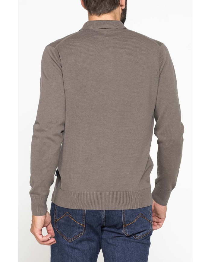 MAGLIA A POLO COMFORT FIT IN CALDO COTONE