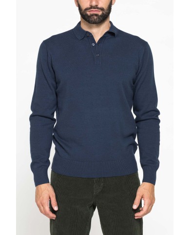 MAGLIA A POLO COMFORT FIT IN CALDO COTONE