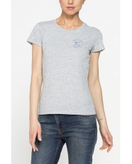 T-SHIRT GIROCOLLO IN TESSUTO RICICLATO