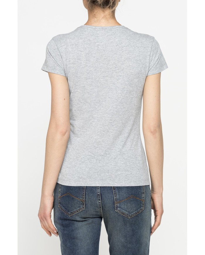 T-SHIRT GIROCOLLO IN TESSUTO RICICLATO