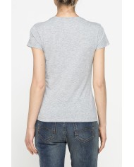 T-SHIRT GIROCOLLO IN TESSUTO RICICLATO