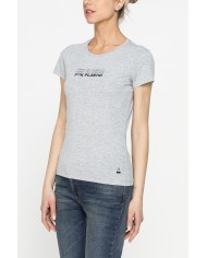 T-SHIRT GIROCOLLO IN TESSUTO RICICLATO