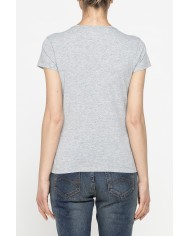 T-SHIRT GIROCOLLO IN TESSUTO RICICLATO