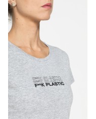 T-SHIRT GIROCOLLO IN TESSUTO RICICLATO