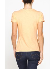 T-SHIRT CON STAMPA IN JERSEY SLUB DI PURO COTONE