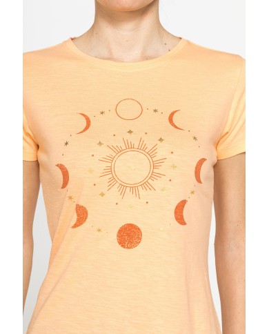 T-SHIRT CON STAMPA IN JERSEY SLUB DI PURO COTONE T-SHIRT CON STAMPA IN JERSEY SLUB DI PURO COTONE
