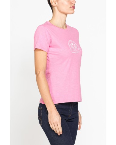 T-SHIRT CON STAMPA IN JERSEY SLUB DI PURO COTONE T-SHIRT CON STAMPA IN JERSEY SLUB DI PURO COTONE